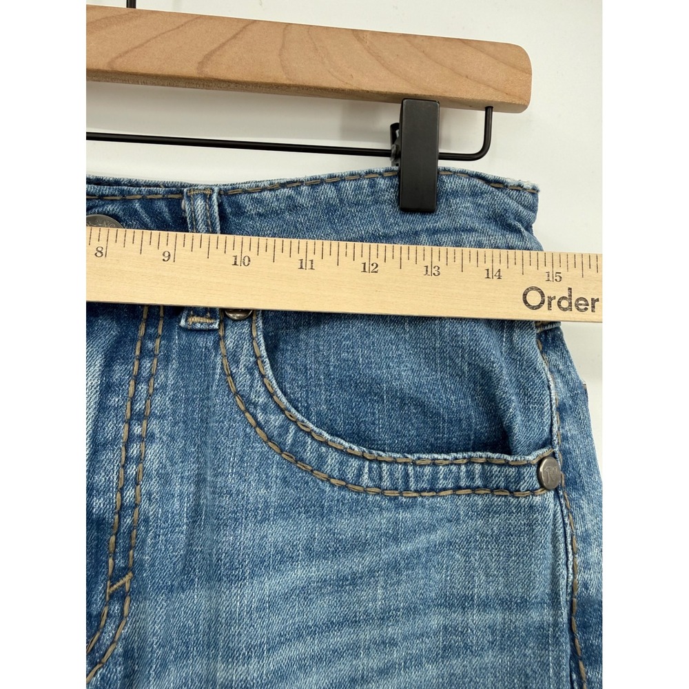 Wrangler Rock 47 Jeans Mens 30 Blue Slim Boot Western Denim Pants - Picture 7 of 11